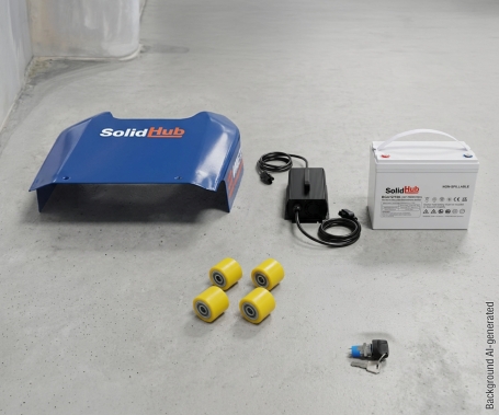 Motorized Racking System Electric winch SW1000, 500 kg - 1.000 kg, 30 m rope, SolidHub