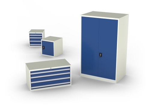 Rayonnages mi-lourds – Armoires à outils et casiers