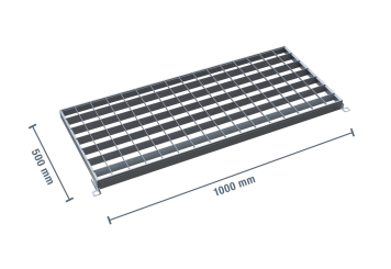 Regalauflage mit Befestigungssteg für Kragarmregal