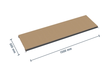 Shelf support with fixing bar for cantilever shelving