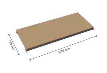 Regalauflage mit Befestigungssteg für Kragarmregal