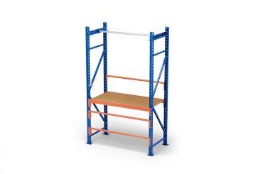 Table d’emballage MFP1000 1,2 m / 60 cm profondeur / 2 m hauteur / réglable en hauteur sur 40 cm / avec panneaux contreplaqués 