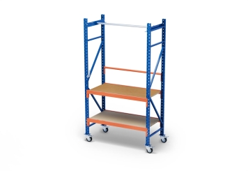 Table d’emballage mobile MFP1000 1,2 m / profondeur 60 cm / hauteur 2,14 m / réglable en Hauteur sur 40 cm / + panneaux contreplaqués 