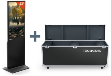 Transportbox TB190/55 offen Bundle mit Werbedisplay DKS schwarz