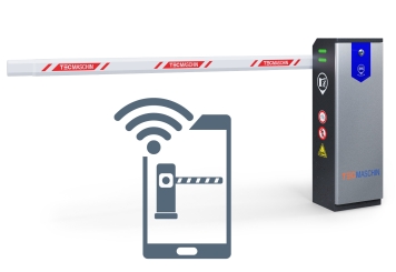 Automatische Elektroschranke, Parkplatzsperre ES3500-A mit App-Steuerung, TecMaschin 