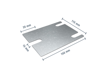 10 x shim for pallet rack PR4500, PR9000 