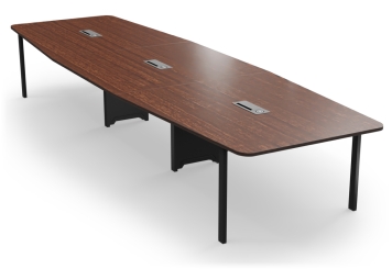 Table de réunion ELLA480i foncé, station de recharge à induction, pour 16 - 18 personnes 