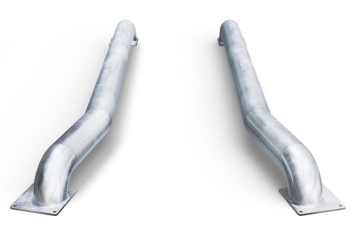 LKW-Einfahrhilfe - Komplettset Balken links und rechts, Länge 2.972 mm, Durchmesser 159 mm aus Stahl 