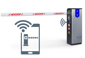 Automatische Elektroschranke, Parkplatzsperre ES3500-A mit App-Steuerung und Crash Protection, TecMaschin 