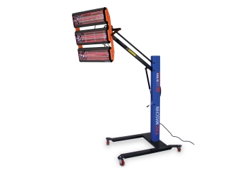 Lampe infrarouge carrosserie LT3/100, puissance totale 3.000 W, TecMaschin 