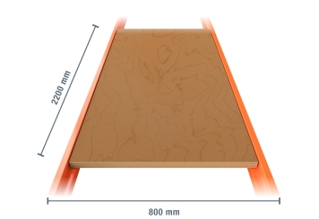 Rayonnage de stockage Étagère dimensionnée, largeur 220 cm, profondeur 80 cm