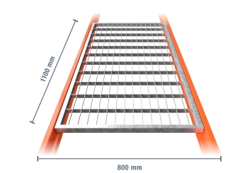 Rayonnage de stockage Étagère dimensionnée, largeur 110 cm, profondeur 80 cm