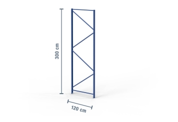 3 m montant pour rack de stockag LR2000 / profondeur 120 cm avec boulons d’ancrage 