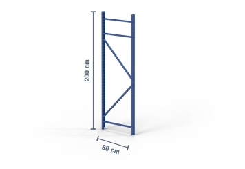 2 m montant pour rack de stockag LR2000 / profondeur 80 cm avec boulons d’ancrage 
