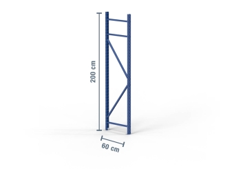 2 m montant pour rack de stockag LR2000 / profondeur 60 cm avec boulons d’ancrage 