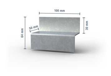 10 x tôle en Z pour rack à palettes PR4500, PR9000, PR15000 