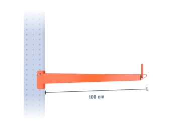 Kragarm für Kragarmregal lackiert