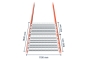 180 cm platelage en treillis métallique pour rack à palettes PR15000 / profondeur 1.100 mm / capacité de charge 3.000 kg 