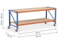 Table de travail mobile / table d'emballage