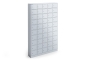 Armoire à casiers WSFS50 avec 50 compartiments, Gris, Tôle d'acier, TOPREGAL 
