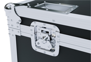 Mobile digital display totem DKST-LED43 with touchscreen incl. transport box, White, 43 in display, Android 11, TecMaschin 