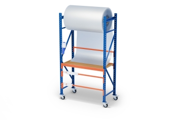 Table d’emballage MFP1000 mobile 1,2 m / profondeur 60 cm / hauteur 2,14 m / réglable en hauteur sur 40 cm / avec panneaux contreplaqués 