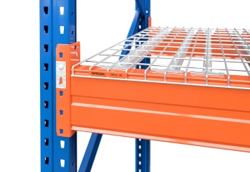 180 cm wire mesh rack layer for pallet rack PR15000 / 1.100 mm deep / load 3.000 kg 