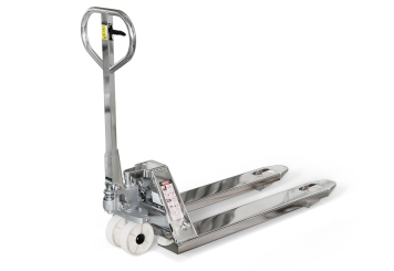 Hand pallet truck HWM-E, Stainless steel, WLL 2.500 kg, fork length 1.150 mm, SolidHub 