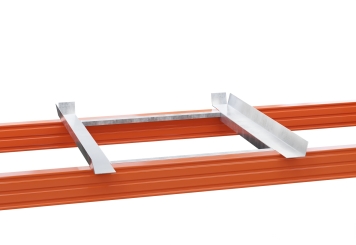 Lattice box support and pallet rack support bar PRWA800, frame depth 936 mm, hot dip galvanised Steel, TOPREGAL 