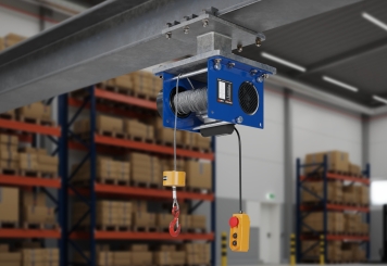 Electric cable winch SW1000, 500 kg - 1.000 kg, 30 m Cable, SolidHub 