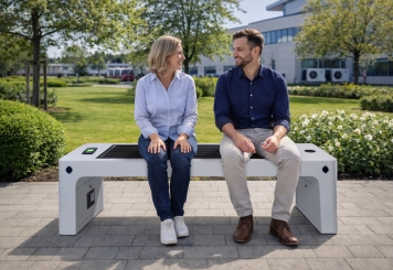 Banc solaire SBS170i, 90 W, 1.700 mm x 450 mm x 455 mm, TecMaschin 