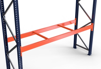 Support en profondeur / traverse intermédiaire 800 mm pour rack à palettes PR4500, PR9000, PR15000 / capacité de charge 600 kg 