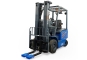 Manoeuvring aid mounted on forklift truck, application picture