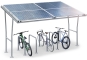 Abri à vélo avec 4 panneaux solaires F350/5-S pour 12 Vélos (3.652 mm x 2.253 mm x 2.319 mm) 