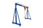 Mobile gantry crane PK100/2 with electric chain hoist extended in the front right perspective