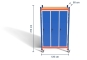 Fahrbarer Spind auf Basis 1,2 m Lagerregal, 214 cm hoch, 80 cm tief