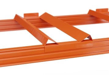 Platelage pour fûts 110 cm pour rack à palettes / charge max. 1.000 kg 