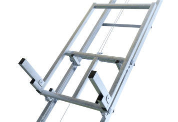 Ladder lift / ladder hoist DDA200/12, max. load 200 kg, rail length 12 m, 