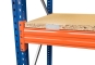 33,6 m pallet racking PR4500 / 110 cm deep / 5,5 m high / 5 levels / rack layer Wood 