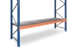 27,1 m pallet racking PR9000 / 80 cm deep / 5,5 m high / 2 levels / rack layer Galvanised mesh 