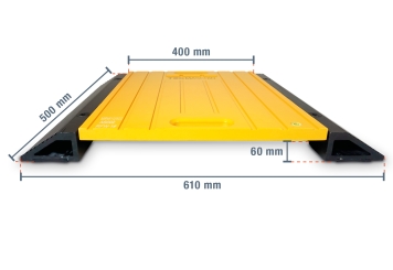Pèse essieux MRW10/500, plage de mesure jusqu'à 10.000 kg, TecMaschin 