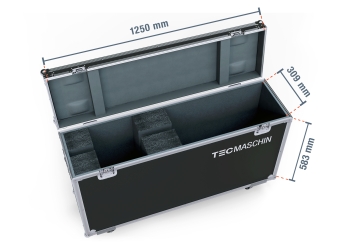 Digital outdoor display totem DAO-LCD43E incl. transport box, 43 in with battery, Android 13, TecMaschin 
