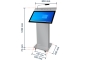 Digital lectern picture with dimensions