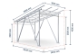 Photo de la structure du carport pour camping-cars SPG-W