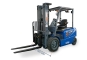 Forklift truck 3500 kg from diagonally in front, fork lowered