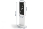 Digitaler Kundenstopper DKS-LED43, 43 in Display, Android 11, Weiß, 610 mm x 450 mm x 1.810 mm, TecMaschin 