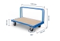 Board Trolley  BGW500/7 incl. 2 medium-sized insertable bars, load capacity 500 kg, SolidHub 