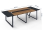 ANJA280 Conference table grey-walnut brown with dimensions height 750 mm, width 2800 mm, depth 1200 mm