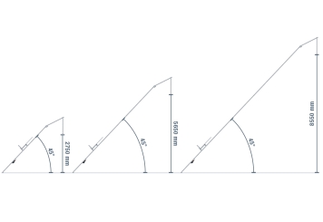 Ladder lift / ladder hoist DDA200/12, max. load 200 kg, rail length 12 m, 