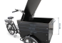 Vélo de transport électrique Dimensions du box de transport, largeur totale en haut 923 mm, largeur totale en bas 870 mm